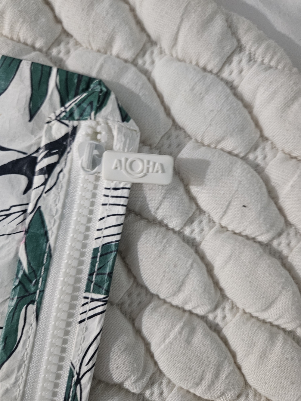 Aloha Tropical Print Cosmetic Pouch - Picture 2 of 4